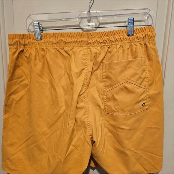 Rhude Mustard Yellow Swim Men's Shorts XL Authentic - Picture 3 of 3